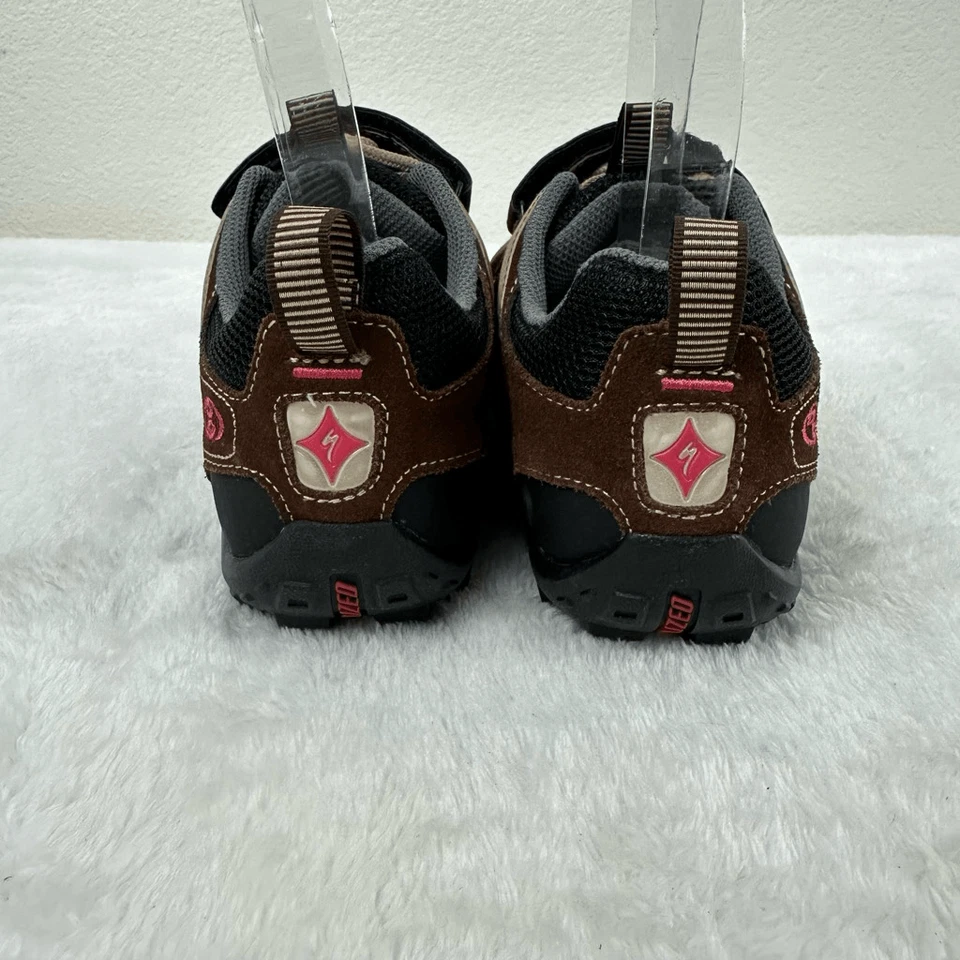 Zapatilla deportiva de bicicleta Specialized para mujer talla 7 Taho marrón tostado rosa Foto 3 de 4