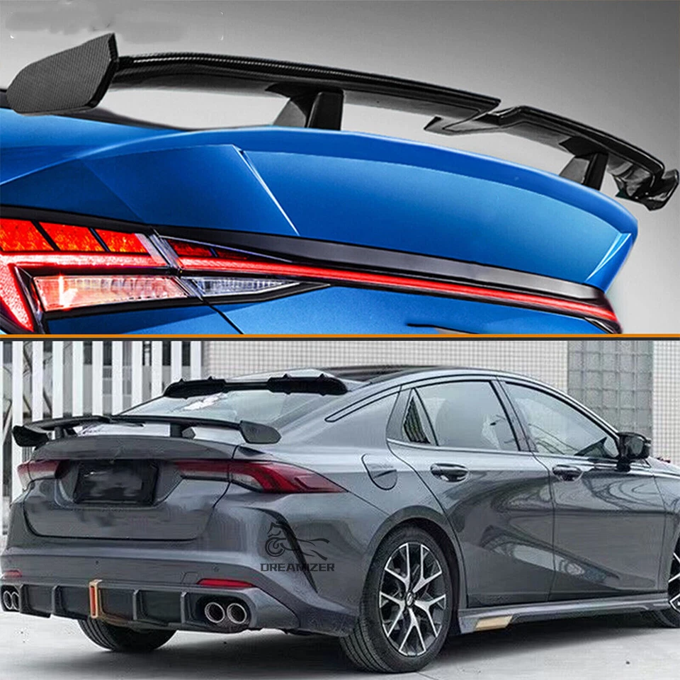 For Acura TSX TL TLX ILX Sedan PRO Style Carbon Fiber 54"Rear Trunk Spoiler Wing — 第 3/4 张图片