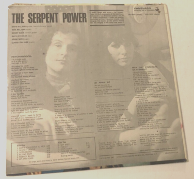 Serpent Power VSD-79252 Vanguard Psychedelic Cut-out Vintage Serpent Power VSD-79252 Vanguard Psychedelic Cut-out Vintage
