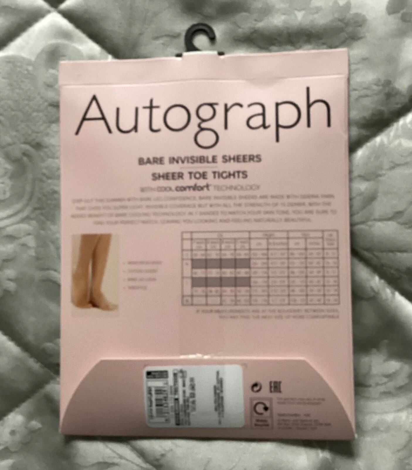 MARKS & SPENCER AUTOGRAPH Bare Invisible Sheer Tights NATURAL TAN SIZE