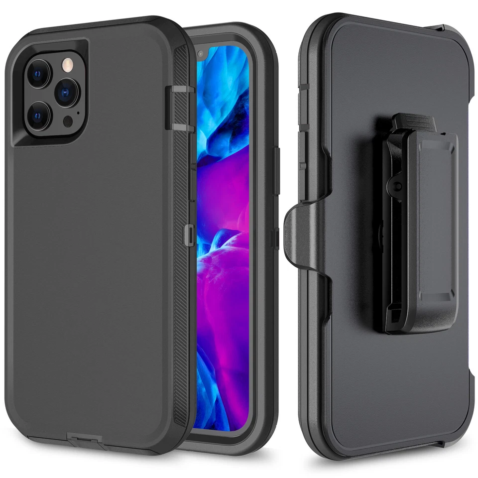 Adventurer iPhone 12 Mini 11 Pro X XR XS Max Heavy Duty Case Belt Holster Cover - Image 4 of 4