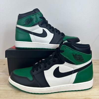 Air Jordan 1 High 'Pine Green' Men's Size 12 Pre-owned Sneakers