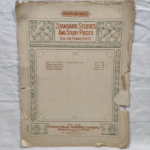 Rare 1908 Antique "Woodland Echoes" By A. P. Wyman Op 34 Sheet Music