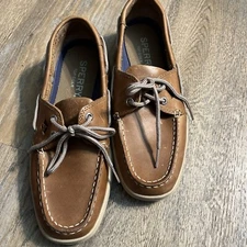 Men's Sperry A/O Top-Sider Boat Shoe Light Brown Sz 8.0 STS22664