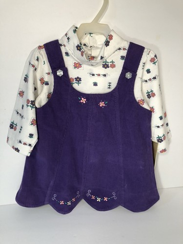 Baby Beluga New York Floral Corduroy Toddlers Two Piece Size 12mos (B)