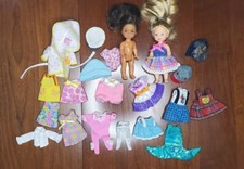 Lot of Barbie Kelly doll clothes and dolls