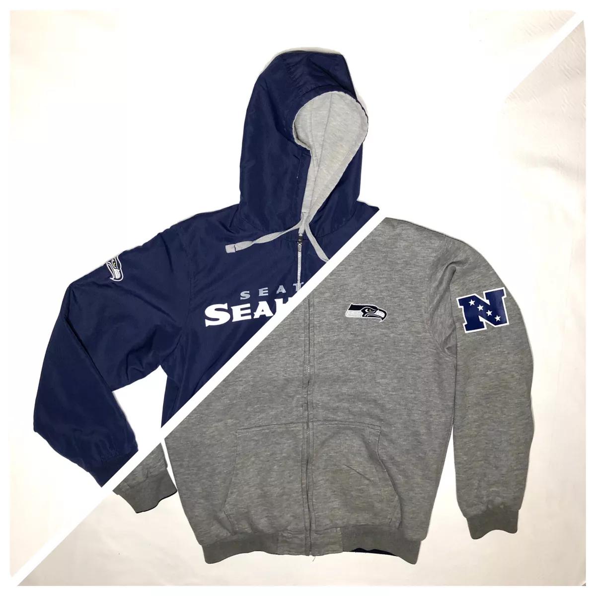 Nfl reversible on sale big logo hoodie