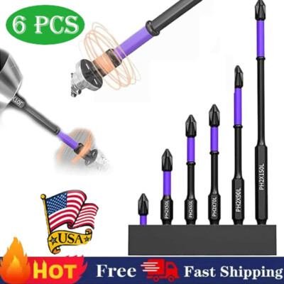 30X Magnetic Anti-Slip PH2 Impact Driver Phillips Screwdriver Drill Bit Tool Set