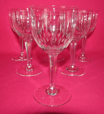 Serie Di 6 Antichi Bicchieri A Porto Vino Bianco Cristallo & Boch Modello Erika