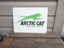 Arctic Cat Metal Sign dealer advertising sign Man Cave Garage 9x12" 50144
