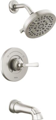 Delta Faryn 1H 5-Spray Tub and Shower Faucet Stainless-Certified Refurbished