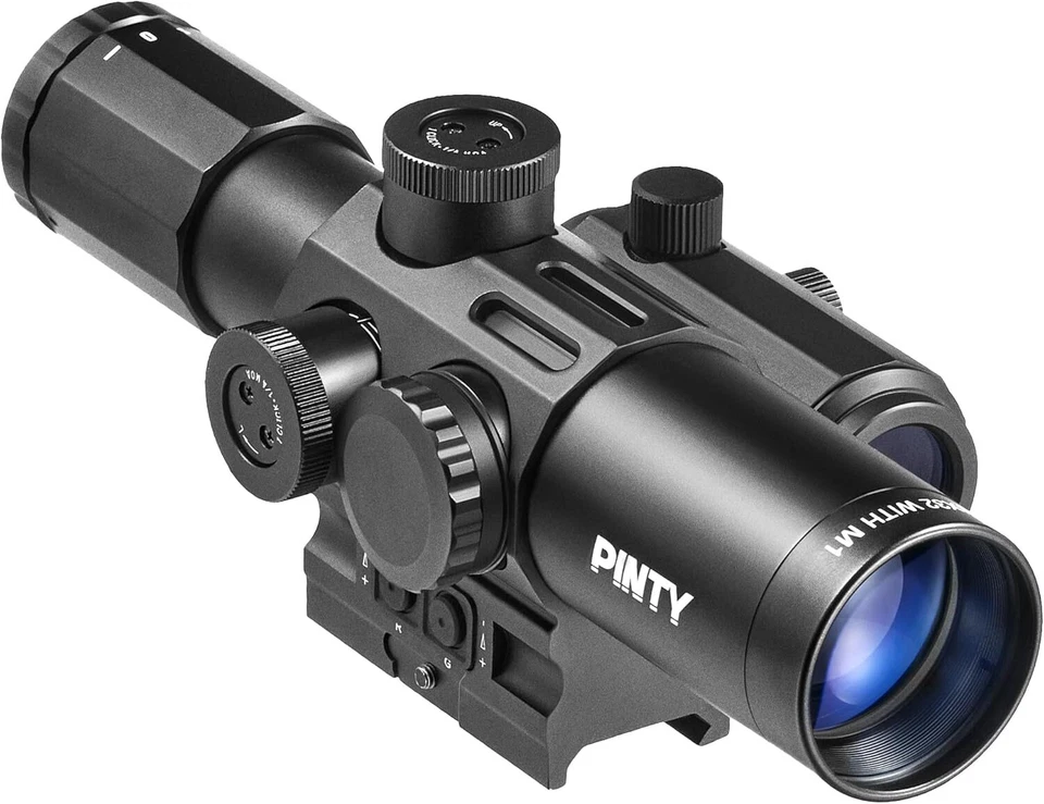 Mira para rifle y combo de punto rojo, mira para rifle 4X32 con mira reflectante, rojo y verde Ref Foto 2 de 4