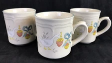 International Stoneware Marmalade Coffee Cup Mug Geese Strawberry Set of 3