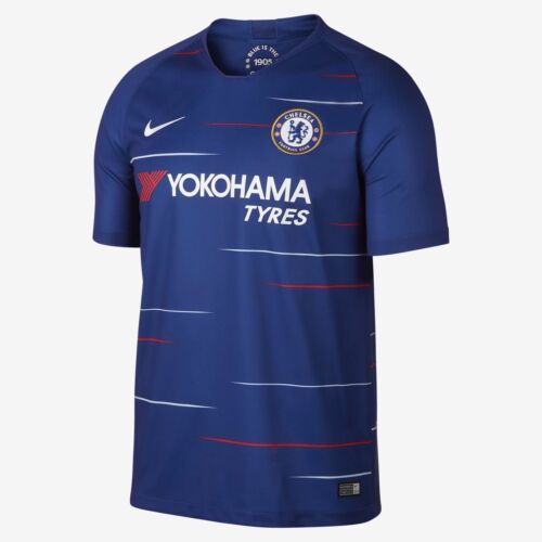 Camiseta deportiva juvenil 2018/19 del equipo Chelsea club de fútbol local azul estadio mediana - Imagen 1 de 3