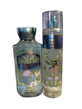 Bath & Body Works FRESH JUNGLE RAIN Shower Gel, Mist 2 Pc Set Lot BBW