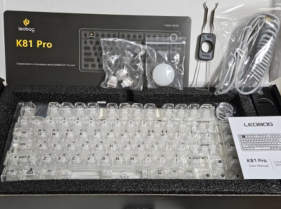 LEOBOG] LEOBOG K81PRO Crystal Switch Ice Keyboard Wired/Wireless