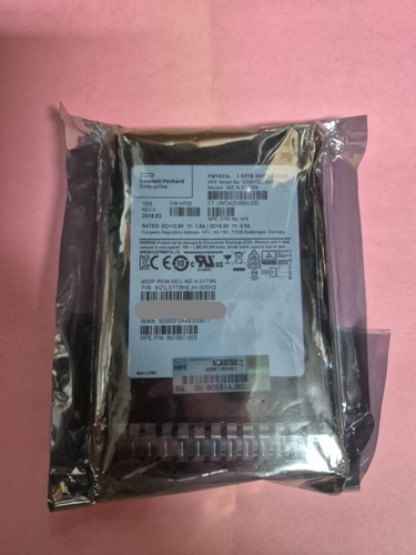 1.92TB SSD HPE 2.5 12Gbs SAS Samsung MZ-ILS1T9N new sealed