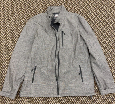 MENS ZX ZEROXPOSUR JACKET WATER & WIND RESISTANT BREATHABLE GREY