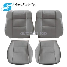 Driver & Passenger Bottom & Top Leather Seat Cover For 2007-2012 Acura RDX Gray