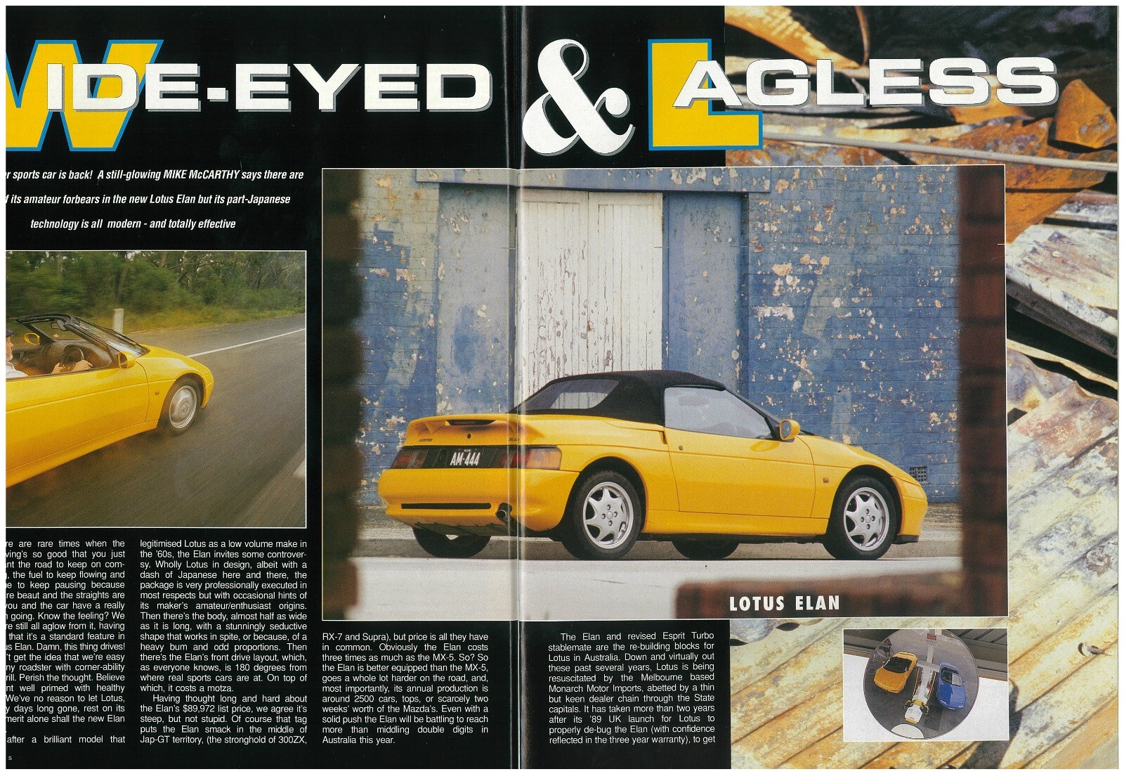 WHEELS car Magazine March 1992 Subaru SVX Lotus Elan Peugeot 205 Holden