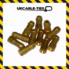 Uninsulated Brass Bullet Connectors 4.7mm Lucas Type Electrical Terminals Crimp