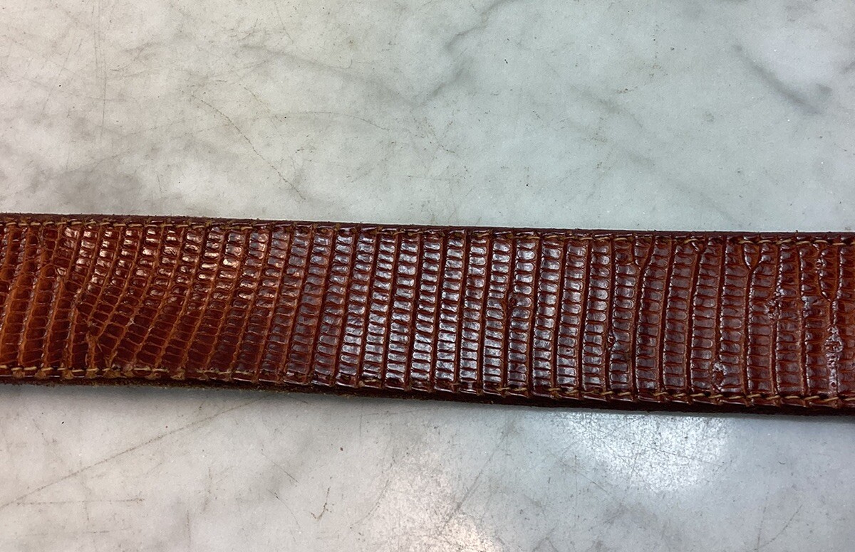 Vintage 1978 Barry Kieselstein-Cord Sterling Silver Buckle Red Leather Belt USA kieselstein cord belt products for sale | eBay main image 3