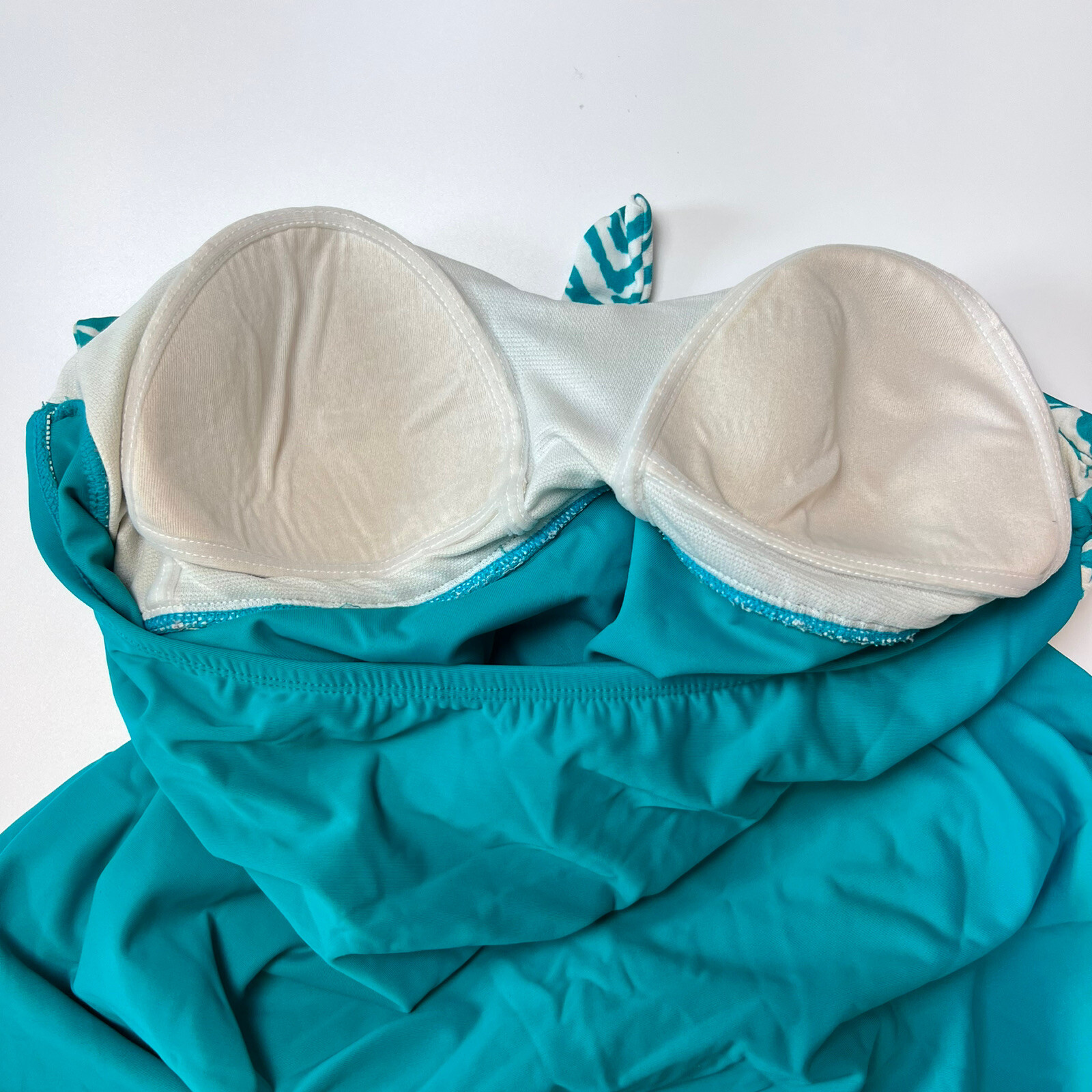 Catalina Swimsuit One Piece Halter Suddenly Slim teal… Gem