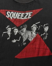Squeeze Band Music Concert Black T-Shirt Cotton All Size 
