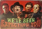 TIN SIGN 8x12 Horror Scary Movie Monsters Freddie Kruger Jason Leather Face DD14