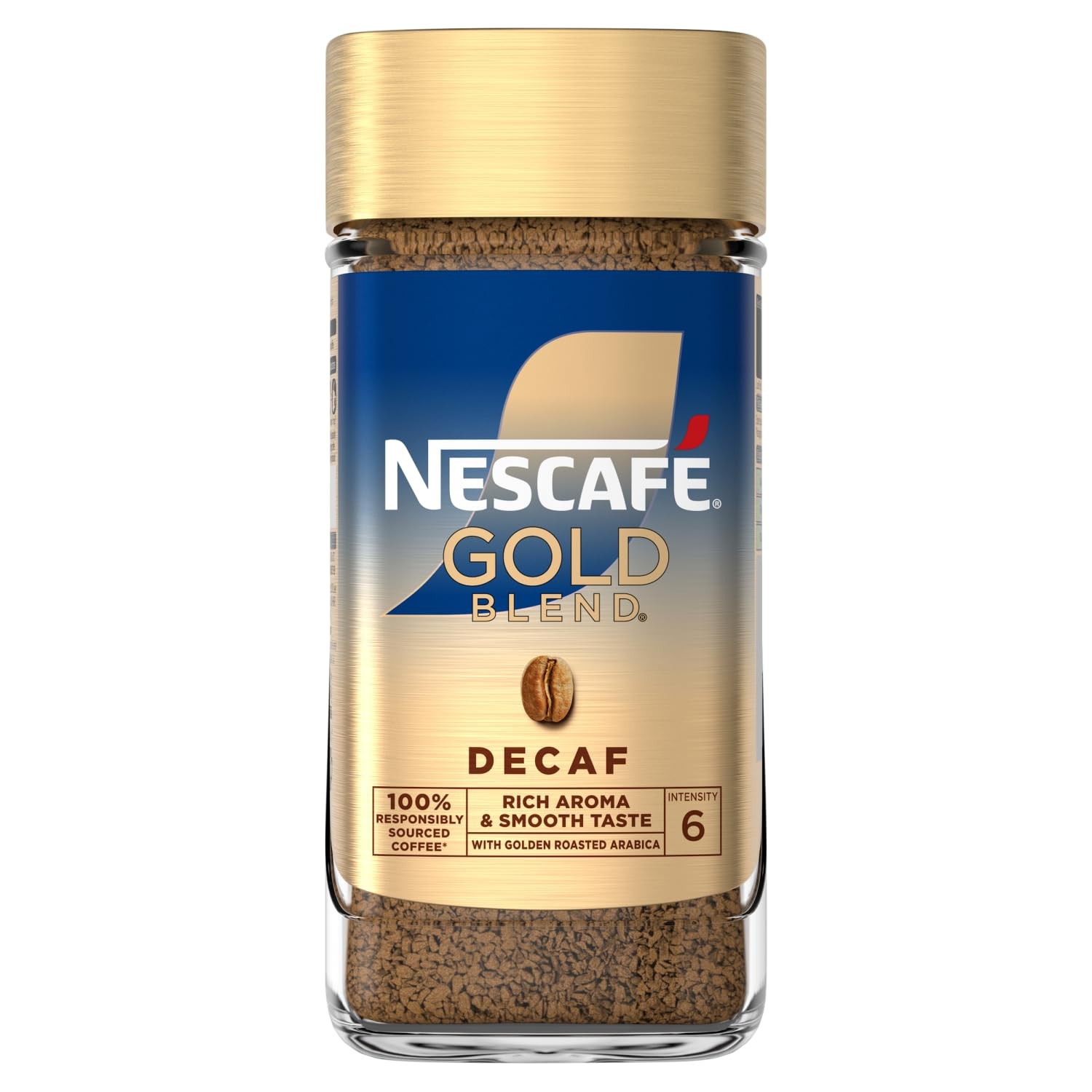 Gold Blend Decaf Premium Instant Coffee, Rich Aroma and Smooth Taste Gold Ble...