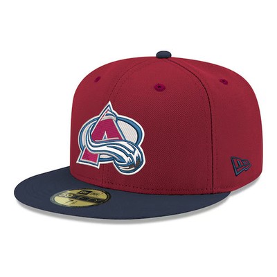 New Era Colorado Avalanche Core Logo NHL Hat Burgundy Men's Licensed