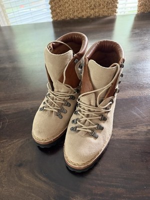 Polo Ralph Lauren Country Alpine Suede Leather Hiking Boots Men Sz 9 runs big