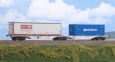 ACME 90195 Carro intermodale Sggmrss 90 casse mobili GIEZENDANNER Van Dijk