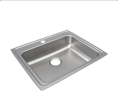 JUST MANUFACTURING SLADA2125A1 25'' x 21'' 1-HOLE STAINLESS STEEL DROP IN SINK