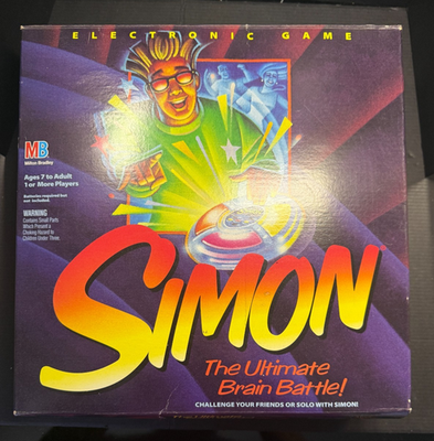 #ad SIMON Electronic Game Ultimate Brain Battle Milton Bradley Vintage 1994 $19.99