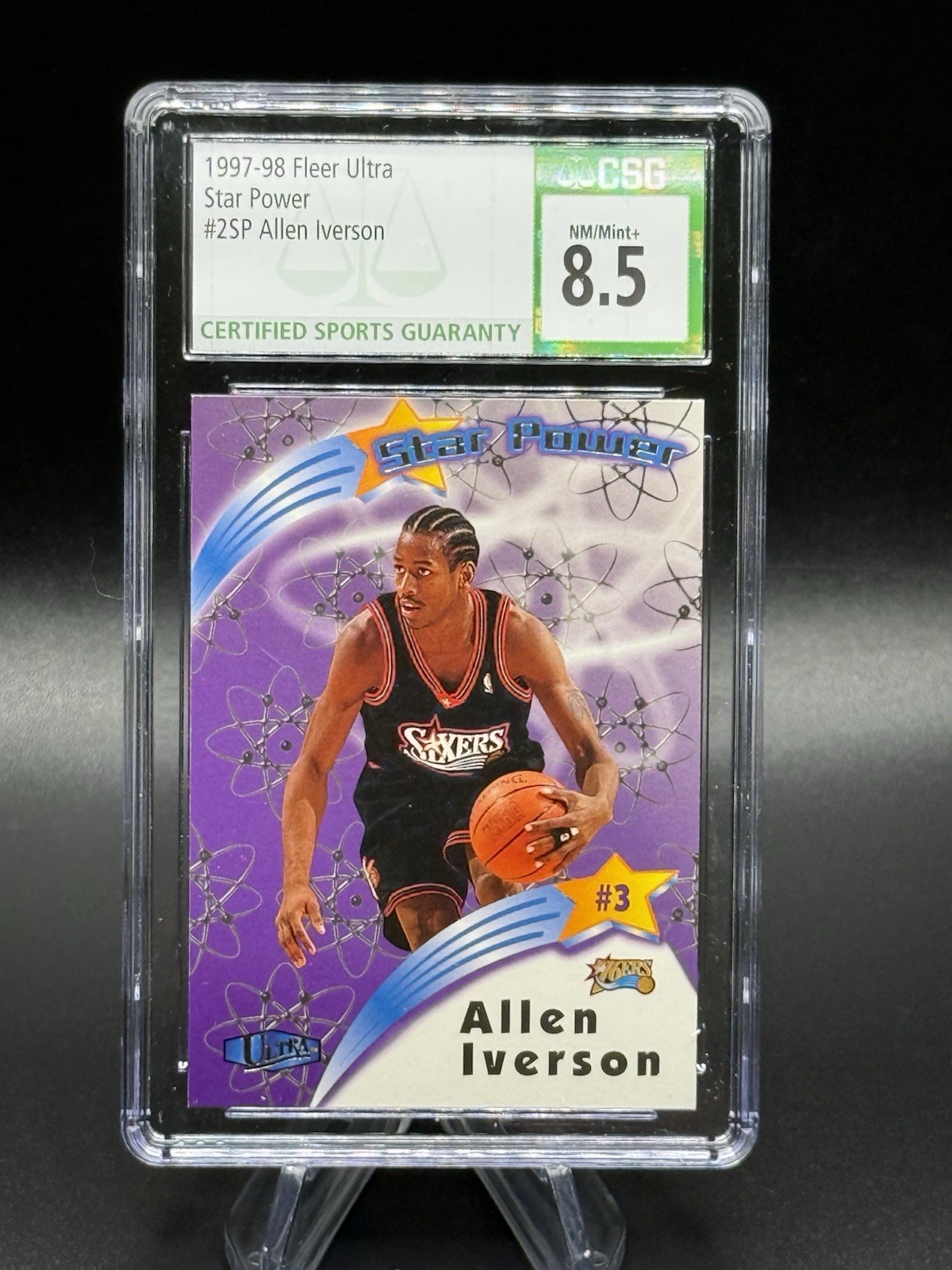 1997-98 Fleer Ultra Star Power Allen Iverson #2SP HOF 2 Of 20