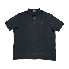 Polo Ralph Lauren Polo Shirt Men's size XL Black Red Pony 100 Cotton
