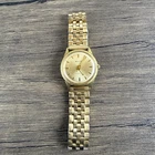 Vintage Bulova M5 Electroplate Bezel Mens Watch 10K RGP 0015 Gold Waterproof