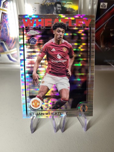 Topps Chrome UCC 2024-25 Ethan Wheatley Rookie RC Pulsar Refractor Man United
