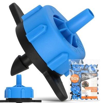 50x Tropfer Druckausgleich 8L/h 3/4 mm Drip Microbewässerung Tropfbewässerung