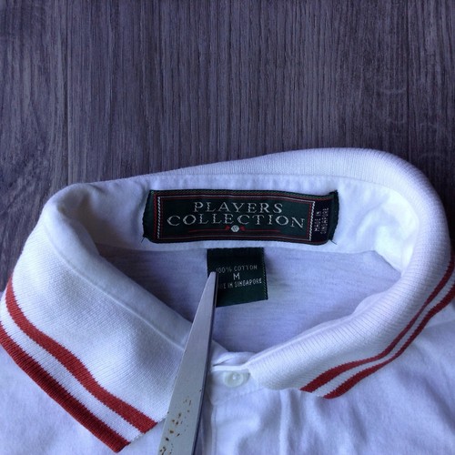 Vintage Digital Polo Shirt Mens Large White Maroon St Maarten Golf Graphic 90s - Picture 3 of 5