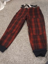 VINTAGE WOOLRICH BUFFALO PLAID MACKINAW Wool HUNTING PANTS TROUSERS Excellent 32