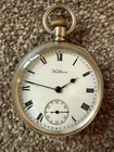 Vintage Waltham Marquis 16S Solid Silver Pocket Watch Working 1912 English Case