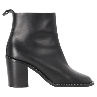 Givenchy Ankle Boots Mit Kettengliederakzenten Aus Schwarzem Leder Weiblich