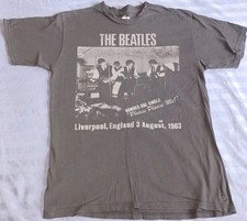 The Beatles Men Medium Shirt Band Concert Album Live Liverpool England 1963