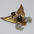 WWII Gold & Silver USCG Coast Guard Officer Barracks Hat Badge by Vanguard — photo 5