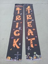 Trick or Treat Halloween Banners Indoor Outdoor Hanging DOOR PARTY 14 x 72 NEW