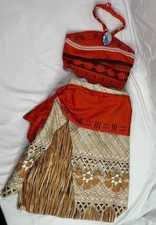 Moana Costume Kids Size 5/6 Disney Store Dress Outfit