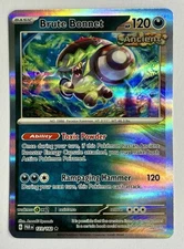 Brute Bonnet 123/182 Holo Rare Paradox Rift Pokemon TCG Pack Fresh Near Mint NM