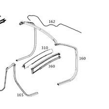 Türdichtung Einstieg vorne Smart 451 Cabrio A-Säule A4517710000 (Nr. 160)